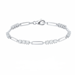 3MM Moissanite Armband für Damen aus 925er Sterling Silber