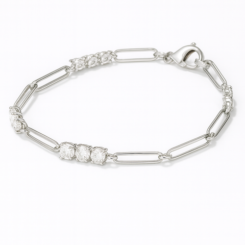 3MM Moissanite Armband für Damen aus 925er Sterling Silber