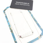 Armband mit rosa und blauen Edelsteinen aus 925 Sterling Silber