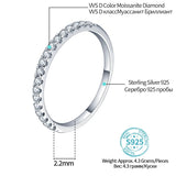 18K Roségold Vergoldeter Diamantring mit 0,27 CT Moissanite