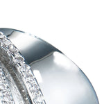 Damenring aus 925er Sterling Silber mit funkelnden Zirkonia