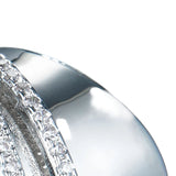 Damenring aus 925er Sterling Silber mit funkelnden Zirkonia