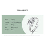 925 Sterling Silber Ring mit Doppelkopf-Design und funkelnden klaren Zirkonia