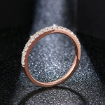 18K Roségold Vergoldeter Diamantring mit 0,27 CT Moissanite