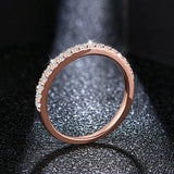 18K Roségold Vergoldeter Diamantring mit 0,27 CT Moissanite