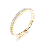 18K Roségold Vergoldeter Diamantring mit 0,27 CT Moissanite
