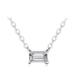 925 Sterling Silver Kettenanhänger mit AAA Zirkonia im eleganten Desig