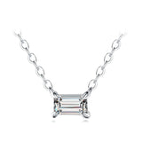 925 Sterling Silver Kettenanhänger mit AAA Zirkonia im eleganten Desig