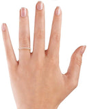 18K Roségold Vergoldeter Diamantring mit 0,27 CT Moissanite