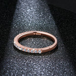 18K Roségold Vergoldeter Diamantring mit 0,27 CT Moissanite