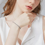 Moissanit Armband in S925 Sterling Silber für Damen