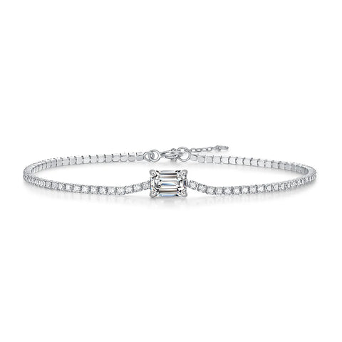 1CT Moissanit Armband aus 925er Sterlingsilber mit GRA-Zertifikat