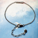 Buntsteine Delikater Armband mit Links Kette aus 925 Sterling Silber