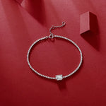 1CT Moissanit Armband aus 925er Sterlingsilber mit GRA-Zertifikat
