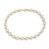Moissanit Armband in S925 Sterling Silber für Damen