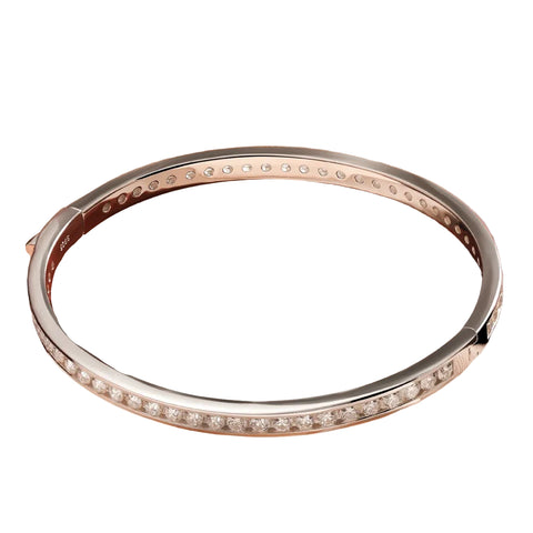 Moissanit Armreif aus 925 Sterling Silber 100% echte Steine für stilvolle Frauen