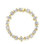 # Elegantes Armband aus 100% 925 Sterlingsilber mit Moissanit in verschiedenen Schliffen – Funkelnd und zeitlos schön!