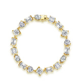 # Elegantes Armband aus 100% 925 Sterlingsilber mit Moissanit in verschiedenen Schliffen – Funkelnd und zeitlos schön!