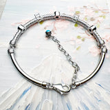 Armband mit Türkis und Zirkonia aus 925er Sterlingsilber