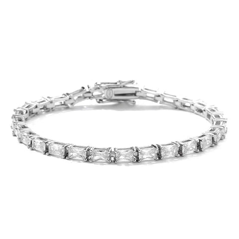 Tennisarmband aus 925er Sterling Silber mit klaren Zirkonia