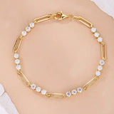 3MM Moissanite Armband für Damen aus 925er Sterling Silber
