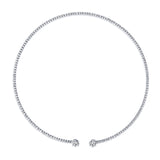 1,60CT Herzförmiges Moissanit offenen Tennis-Negligee 925er Sterlingsilber