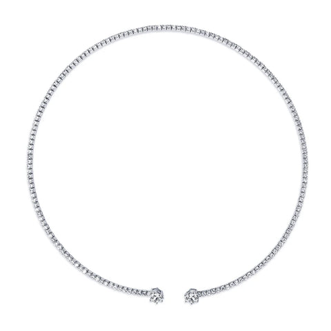 1,60CT Herzförmiges Moissanit offenen Tennis-Negligee 925er Sterlingsilber