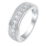 925 Sterling Silber Ring für damenmit Voll-Moissaniten
