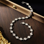Moissanit Armband in S925 Sterling Silber für Damen