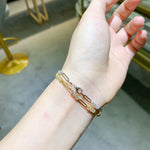 3MM Moissanite Armband für Damen aus 925er Sterling Silber