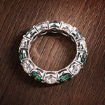 Moissanit Ring für Frauen  Farbenfrohe s925 Silber