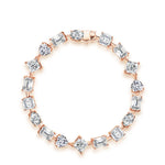 # Elegantes Armband aus 100% 925 Sterlingsilber mit Moissanit in verschiedenen Schliffen – Funkelnd und zeitlos schön!