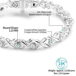 Damenarmband aus 925er Silber mit 18K vergoldeten Akzente