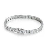 Armband aus 925 Sterling Silber mit 6 mm Breite für Frauen