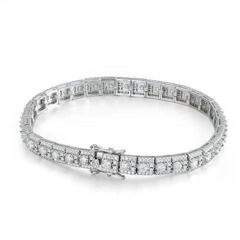 Armband aus 925 Sterling Silber mit 6 mm Breite für Frauen