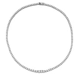 Moissanite Tennis Halskette für Damen aus 925er Sterling Silber in Weiß