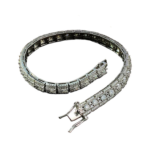 Armband aus 925 Sterling Silber mit 6 mm Breite für Frauen