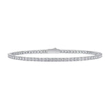 Moissanit Tennisarmband für Fraue 925er Sterlingsilber mit funkelnden Steinen