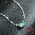 925 Sterling Silber Vintage Eleganter synthetischer Paraiba Turmalin