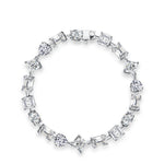 # Elegantes Armband aus 100% 925 Sterlingsilber mit Moissanit in verschiedenen Schliffen – Funkelnd und zeitlos schön!
