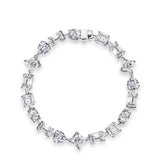 # Elegantes Armband aus 100% 925 Sterlingsilber mit Moissanit in verschiedenen Schliffen – Funkelnd und zeitlos schön!