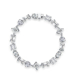 # Elegantes Armband aus 100% 925 Sterlingsilber mit Moissanit in verschiedenen Schliffen – Funkelnd und zeitlos schön!