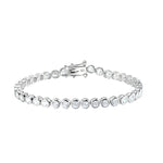 Funkelndes Moissanit S925 Sterling Silber Tennisarmband glitzernden Steinen