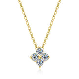 s925 Silber-Halsband mit funkelnden Kristallen