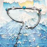 Armband mit Türkis und Zirkonia aus 925er Sterlingsilber