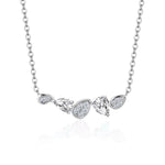 Moissanit Halskette mit D Farbe VVS1 in 925er Sterling Silber für Frauen