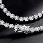 Funkelndes Moissanit S925 Sterling Silber Tennisarmband glitzernden Steinen