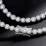 Funkelndes Moissanit S925 Sterling Silber Tennisarmband glitzernden Steinen