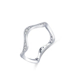 925 Sterling Silber Ring mit blauen und lila Steinen für Frauen