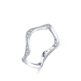 925 Sterling Silber Ring mit blauen und lila Steinen für Frauen